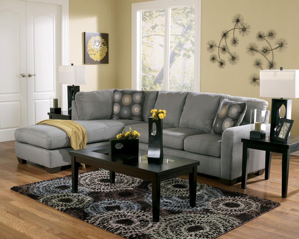 Signature Design by Ashley Zella Charcoal Contemporary Sectional Sofa